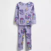 Bebek & Yürümeye Başlayan Çocuk İçin Organik Fırçalanmış Pamuklu Pijama Seti