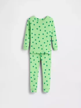 Bebek & Yürümeye Başlayan Çocuk İçin Organik Fırçalanmış Pamuklu Pijama Seti