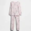Bebek & Yürümeye Başlayan Çocuk İçin Organik Fırçalanmış Pamuklu Pijama Seti