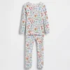 Bebek & Yürümeye Başlayan Çocuk İçin Organik Fırçalanmış Pamuklu Pijama Seti