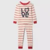 Bebek & Yürümeye Başlayan Çocuk İçin Organik Fırçalanmış Pamuklu Pijama Seti