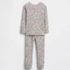 Bebek & Yürümeye Başlayan Çocuk İçin Organik Fırçalanmış Pamuklu Pijama Seti