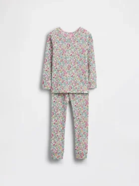 Bebek & Yürümeye Başlayan Çocuk İçin Organik Fırçalanmış Pamuklu Pijama Seti