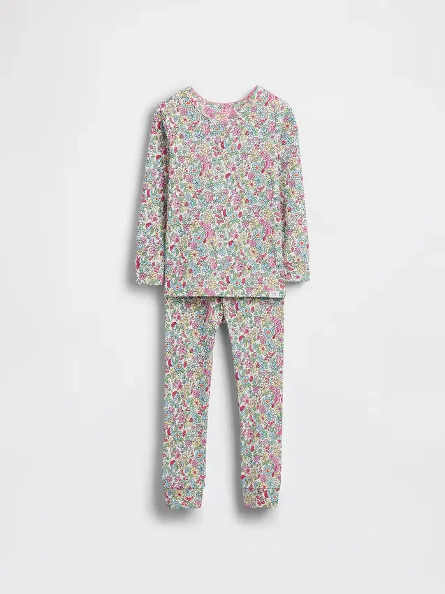 Bebek & Yürümeye Başlayan Çocuk İçin Organik Fırçalanmış Pamuklu Pijama Seti