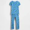 Bebek & Yürümeye Başlayan Çocuk İçin Organik Fırçalanmış Pamuklu Pijama Seti