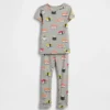Bebek & Yürümeye Başlayan Çocuk İçin Organik Fırçalanmış Pamuklu Pijama Seti