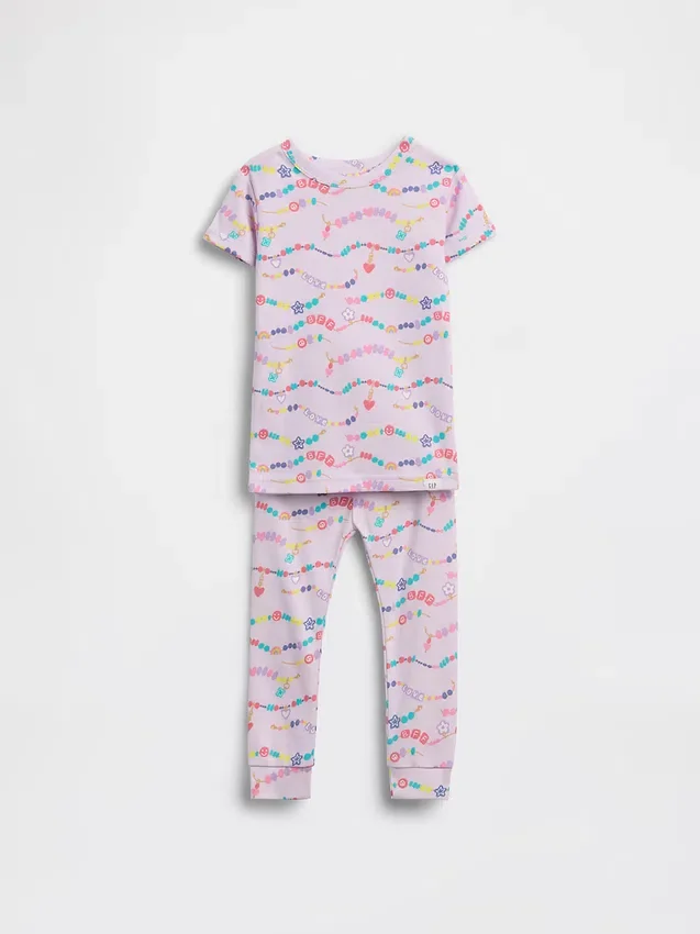 Bebek & Yürümeye Başlayan Çocuk İçin Organik Fırçalanmış Pamuklu Pijama Seti