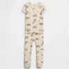 Bebek & Yürümeye Başlayan Çocuk İçin Organik Fırçalanmış Pamuklu Pijama Seti