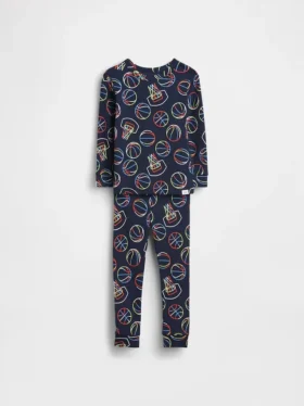 Bebek & Yürümeye Başlayan Çocuk İçin Organik Fırçalanmış Pamuklu Pijama Seti