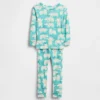 Bebek & Yürümeye Başlayan Çocuk İçin Organik Fırçalanmış Pamuklu Pijama Seti