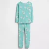 Bebek & Yürümeye Başlayan Çocuk İçin Organik Fırçalanmış Pamuklu Pijama Seti