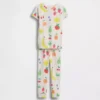 Bebek & Yürümeye Başlayan Çocuk İçin Organik Fırçalanmış Pamuklu Pijama Seti