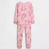 Bebek & Yürümeye Başlayan Çocuk İçin Organik Fırçalanmış Pamuklu Pijama Seti