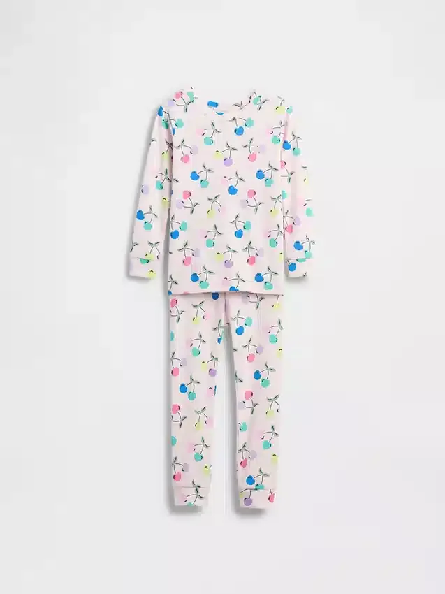 Bebek & Yürümeye Başlayan Çocuk İçin Organik Fırçalanmış Pamuklu Pijama Seti