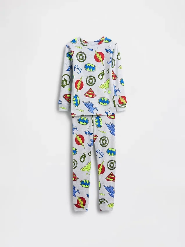Bebek & Yürümeye Başlayan Çocuk İçin Organik Fırçalanmış Pamuklu Pijama Seti