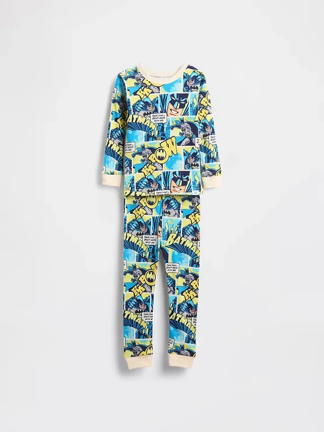 Bebek & Yürümeye Başlayan Çocuk İçin Organik Fırçalanmış Pamuklu Pijama Seti