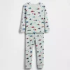 Bebek & Yürümeye Başlayan Çocuk İçin Organik Fırçalanmış Pamuklu Pijama Seti