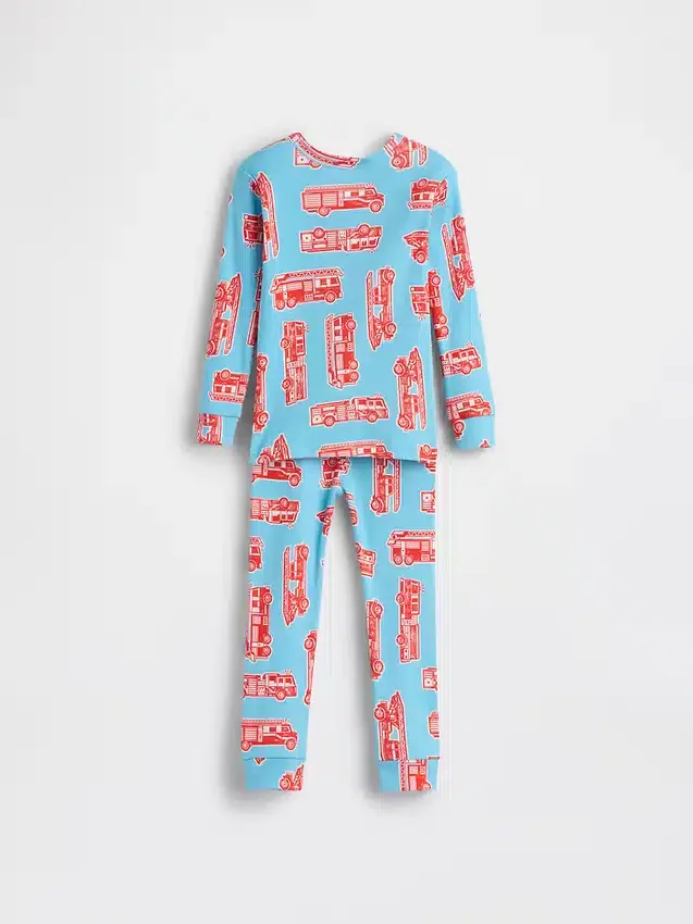 Bebek & Yürümeye Başlayan Çocuk İçin Organik Fırçalanmış Pamuklu Pijama Seti