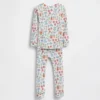 Bebek & Yürümeye Başlayan Çocuk İçin Organik Fırçalanmış Pamuklu Pijama Seti