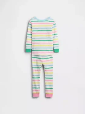Bebek & Yürümeye Başlayan Çocuk İçin Organik Fırçalanmış Pamuklu Pijama Seti