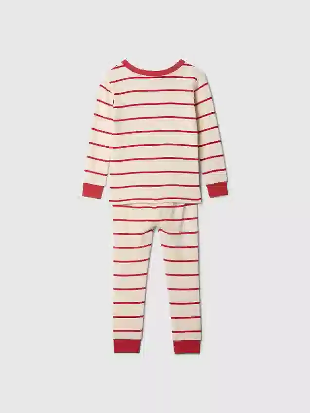Bebek & Yürümeye Başlayan Çocuk İçin Organik Fırçalanmış Pamuklu Pijama Seti