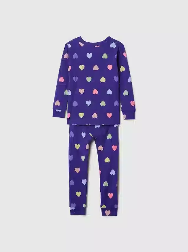 Bebek & Yürümeye Başlayan Çocuk İçin Organik Fırçalanmış Pamuklu Pijama Seti