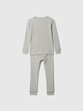 Bebek & Yürümeye Başlayan Çocuk İçin Organik Fırçalanmış Pamuklu Pijama Seti