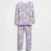 Bebek & Yürümeye Başlayan Çocuk İçin Organik Fırçalanmış Pamuklu Pijama Seti
