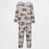 Bebek & Yürümeye Başlayan Çocuk İçin Organik Fırçalanmış Pamuklu Pijama Seti