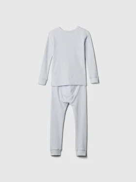 Bebek & Yürümeye Başlayan Çocuk İçin Organik Fırçalanmış Pamuklu Pijama Seti