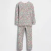 Bebek & Yürümeye Başlayan Çocuk İçin Organik Fırçalanmış Pamuklu Pijama Seti