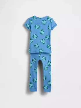 Bebek & Yürümeye Başlayan Çocuk İçin Organik Fırçalanmış Pamuklu Pijama Seti