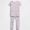 Bebek & Yürümeye Başlayan Çocuk İçin Organik Fırçalanmış Pamuklu Pijama Seti