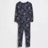 Bebek & Yürümeye Başlayan Çocuk İçin Organik Fırçalanmış Pamuklu Pijama Seti