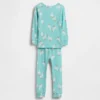 Bebek & Yürümeye Başlayan Çocuk İçin Organik Fırçalanmış Pamuklu Pijama Seti