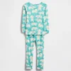 Bebek & Yürümeye Başlayan Çocuk İçin Organik Fırçalanmış Pamuklu Pijama Seti