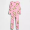 Bebek & Yürümeye Başlayan Çocuk İçin Organik Fırçalanmış Pamuklu Pijama Seti