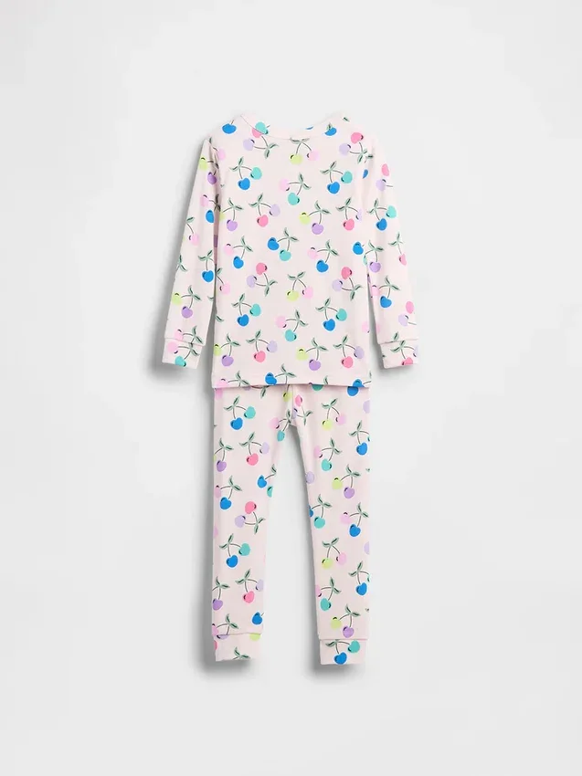 Bebek & Yürümeye Başlayan Çocuk İçin Organik Fırçalanmış Pamuklu Pijama Seti