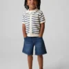 Bebek & Yürümeye Başlayan Çocuk İçin Ultra Yumuşak Denim Çekip Giyilebilen Bol Şort