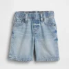 Bebek & Yürümeye Başlayan Çocuk İçin Ultra Yumuşak Denim Çekip Giyilebilir Şortlar