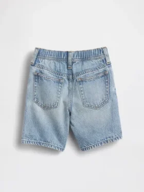 Bebek & Yürümeye Başlayan Çocuk İçin Ultra Yumuşak Denim Çekip Giyilebilir Şortlar