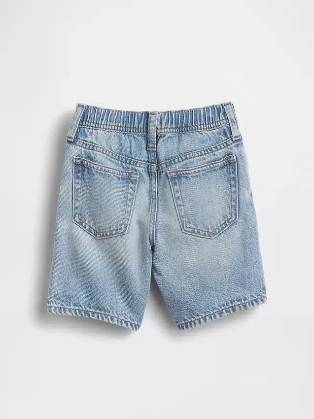 Bebek & Yürümeye Başlayan Çocuk İçin Ultra Yumuşak Denim Çekip Giyilebilir Şortlar