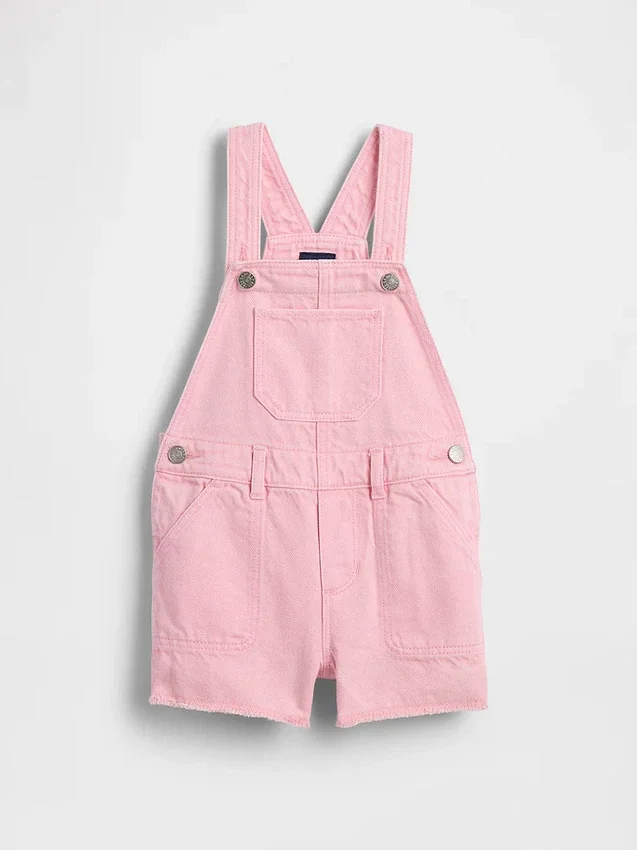 Bebek & Yürümeye Başlayan Çocuk İçin Ultra Yumuşak Denim Şortlu Tulum