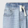 Bebek & Yürümeye Başlayan Çocuk İçin Ultra Yumuşak, Çekip Giyilebilen Bol Kesim Jean'ler