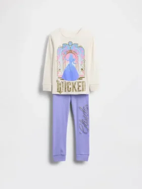 Bebek & Yürümeye Başlayan Çocuk İçin Wicked Organik Fırçalanmış Pamuklu Pijama Seti