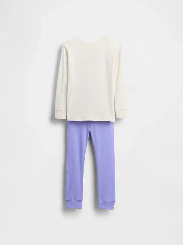 Bebek & Yürümeye Başlayan Çocuk İçin Wicked Organik Fırçalanmış Pamuklu Pijama Seti