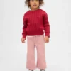 Bebek & Yürümeye Başlayan Çocuk Kadife Fiyonklu Geniş Paça Jean