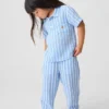 Bebek & Yürümeye Başlayan Çocuk Pamuklu Gazlı Kumaş Çekip Giyilen Geniş Paça Pantolon