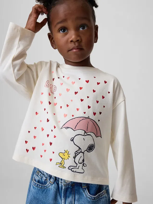 Bebek & Yürümeye Başlayan Çocuk Peanuts Desenli Tişört