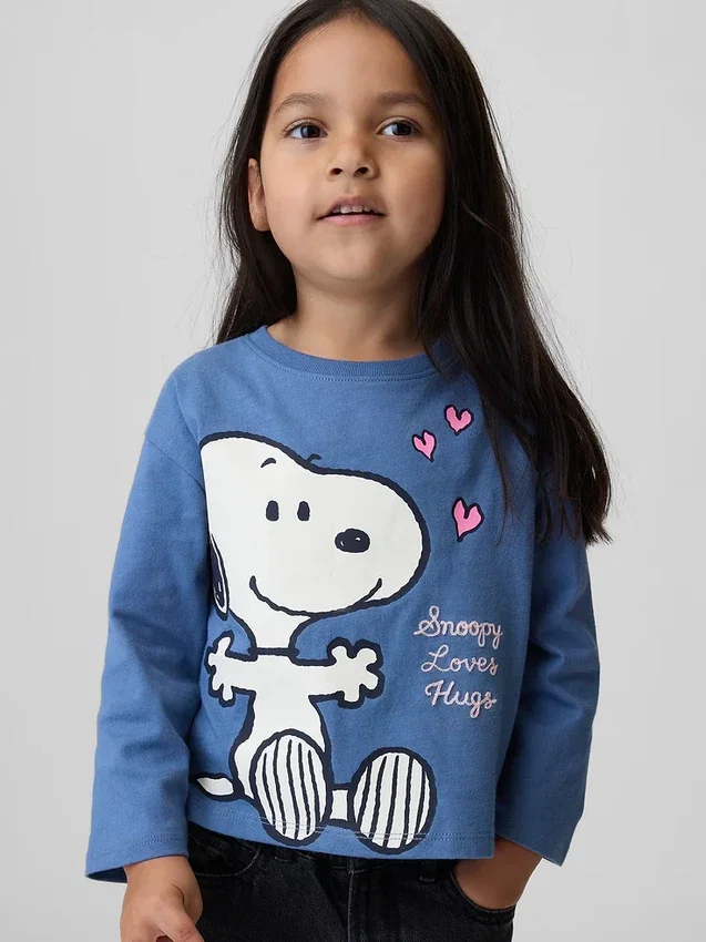Bebek & Yürümeye Başlayan Çocuk Peanuts Desenli Tişört